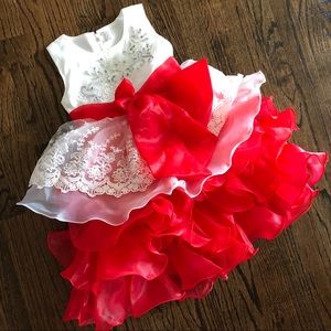 Special occasion dress fits 2 to 3-year-old